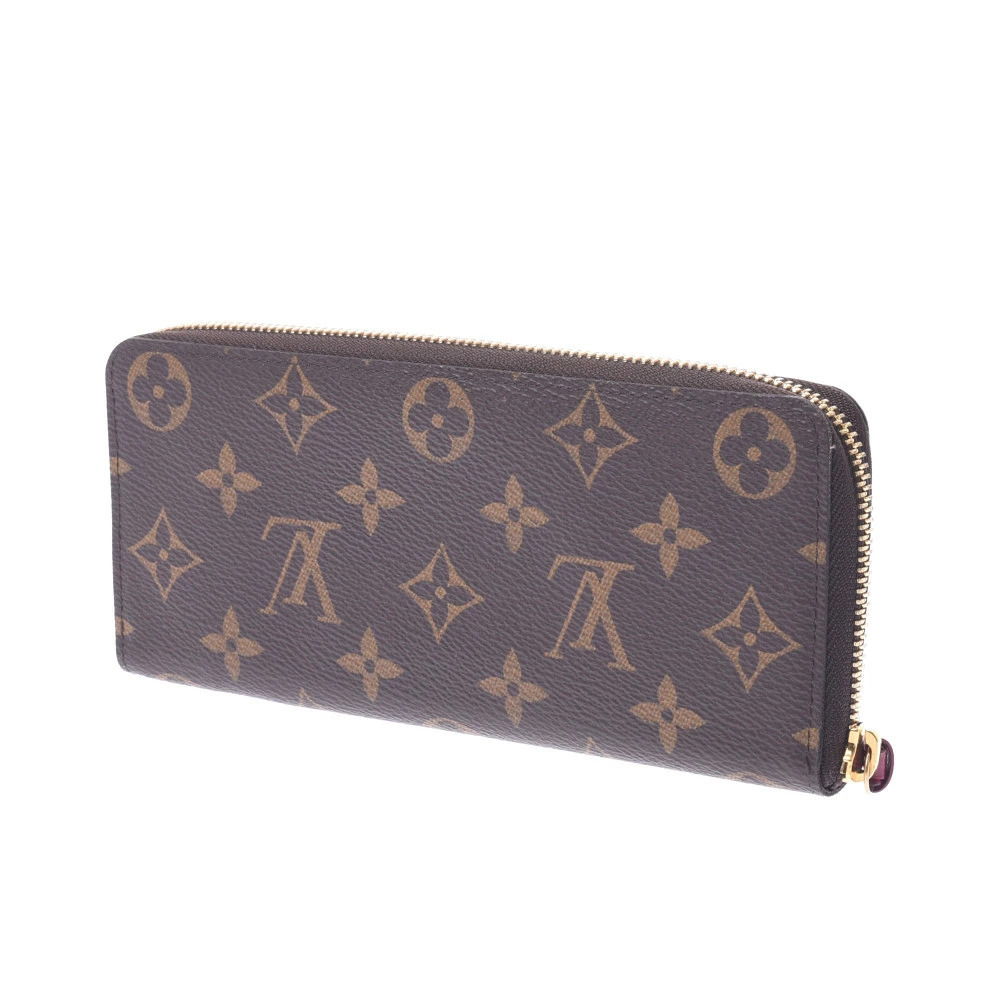 LOUIS VUITTON Monogram Portefeuille Clemence Fuchsia Pink Canvas Long Wallet - Picture 2 of 8